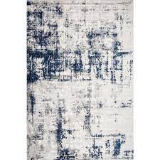 Photo 1 of nuLOOM Madalynn 8 x 10 Silver Indoor Abstract Area Rug
