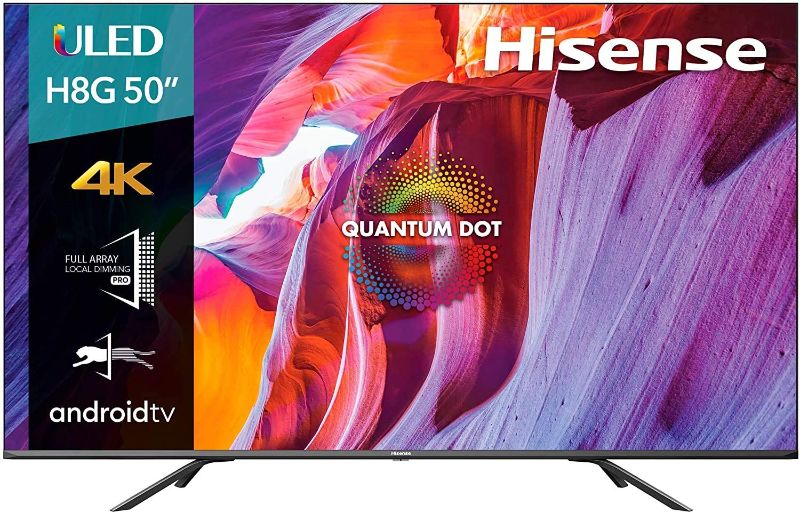 Photo 1 of *MISSING ITEMS* UNABLE TO TEST* Hisense 50-Inch Class H8 Quantum Series Android 4K ULED Smart TV