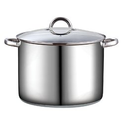 Photo 1 of 16 qt. Stainless Steel Stock Pot with Lid