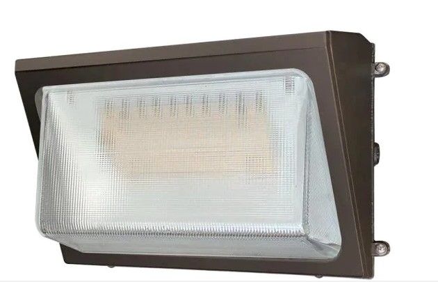 Photo 1 of 
Lumark
250-Watt Equivalent Integrated LED Bronze Outdoor Medium Wall Pack Light Selectable Lumens and CCT, Dusk to Dawn