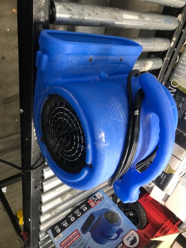 Photo 2 of B-Air
1/4 HP Air Mover Blower Fan for Water Damage Restoration Carpet Dryer Floor Home and Plumbing Use in Blue