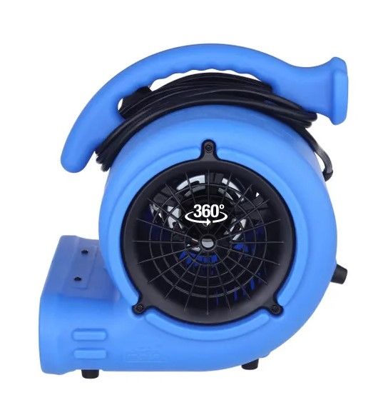 Photo 1 of B-Air
1/4 HP Air Mover Blower Fan for Water Damage Restoration Carpet Dryer Floor Home and Plumbing Use in Blue