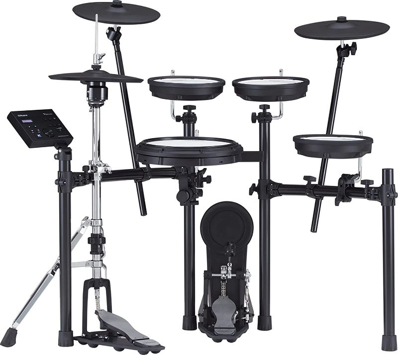 Photo 1 of 
Roll over image to zoom in
Roland TD-07KVX Electronic V-Drums Kit – with VH-10 Floating Hi-Hat and Best-Ever Cymbals – Bluetooth Audio & MIDI