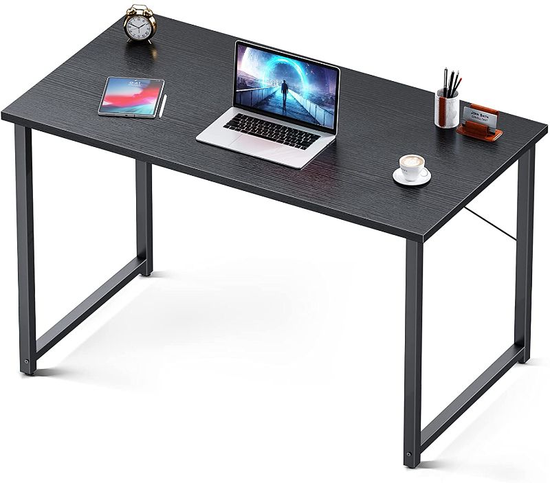 Photo 1 of Coleshome Computer Desk 39", Modern Simple Style Desk for Home Office, Sturdy Writing Desk,Black
