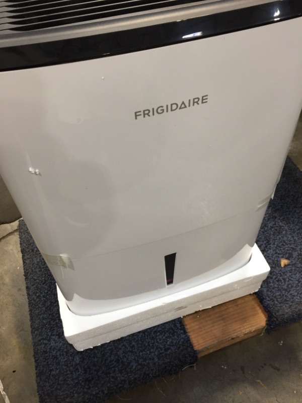 Photo 3 of Frigidaire White Energy Star 50-Pint Portable Dehumidifier with Built-in Pump | Humidity Control | 24-Hour Timer | Washable Filter | for Attic, Basement, Bedroom, Bathroom |