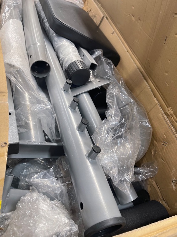 Photo 2 of BalanceFrom RS 60 Multifunctional Workout Station Adjustable Olympic Workout Bench with Squat Rack, Leg Extension, Preacher Curl, and Weight Storage,
