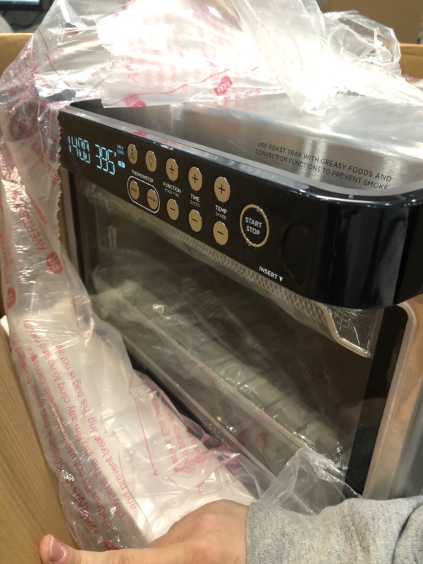 Photo 1 of Ninja DT251 Foodi 10-in-1 Smart XL Air Fry Oven, Bake, Broil, Toast, Air Fry, Air Roast, Digital Toaster, Smart Thermometer, True Surround Convection, includes Recipe Book, 1800 Watts, Steel Finish
