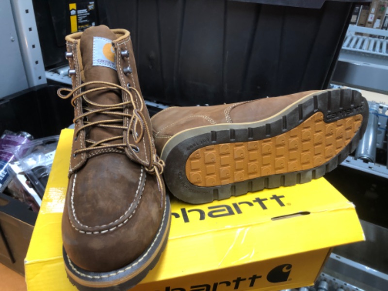 Photo 3 of ***INCOMPLETE***
Carhartt Men's 6 Inch Waterproof Wedge Soft Toe Work Boot
SIZE MEN 9 
TWO LEFT BOOTS