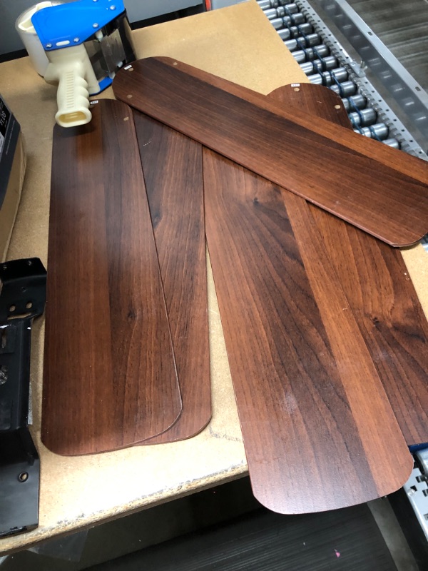 Photo 1 of FOR PARTS ONLY, INCOMPLETE Clarkston II 44 in. LED Indoor White Ceiling Fan with Light Kit
**MISSING GLASS PIECES FOR LIGHT BULBS**