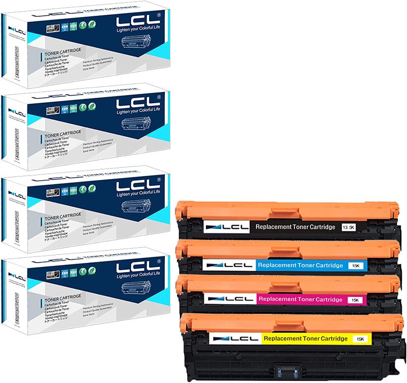 Photo 1 of LCL Remanufactured Toner Cartridge Replacement for LCL -GPR-55 CARTRIDGE 4 PACK (4-Pack Black Cyan Yellow Magenta)
