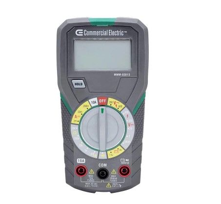 Photo 1 of Commercial Electric
Manual Ranging Multimeter