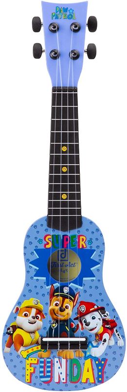 Photo 1 of First Act Paw Patrol Ukulele, with Nylon Strings, Tuning Gears, Feat. Chase, Marshall and Rubble – Ukulele for Beginners, Musical Instruments for Toddlers
