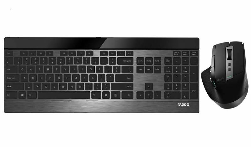 Photo 1 of RAPOO 9900M Multi-Mode 2.4G Wireless Ultra Slim Keyboard&Mouse MultiMode Switchs
