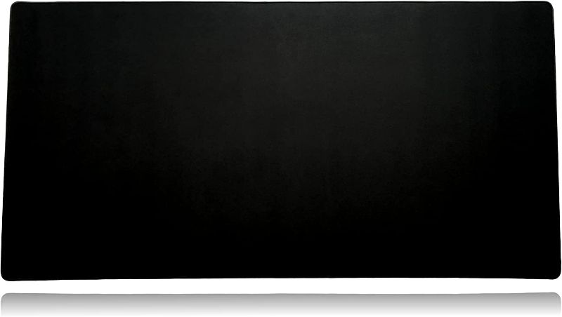 Photo 1 of Mega Size Gaming Mouse Pad - Anti Slip Rubber Base - Stitched Edges - Large Desk Mat - 48" x 24" x 0.16" (Mega, All Black/No Logo)
