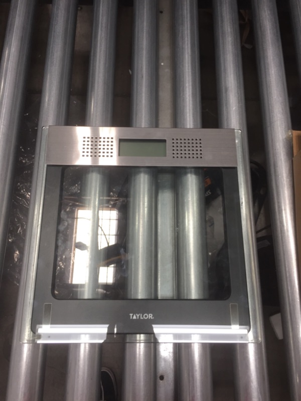 Photo 1 of Taylor Electronic Glass Talking Bathroom Scale, 440 Lb. Capacity
