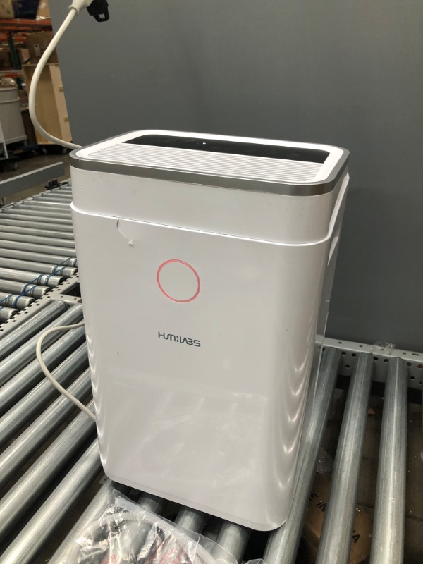 Photo 3 of HUMILABS Dehumidifiers for Large Room and Basements, 50 Pint for 4500 Sq.ft Dehumidifier with 135oz Large Water Tank, Drain Hose and Wheels, Intelligent Humidity Control, Laundry Dry, Auto Defrost, 24H Timer
