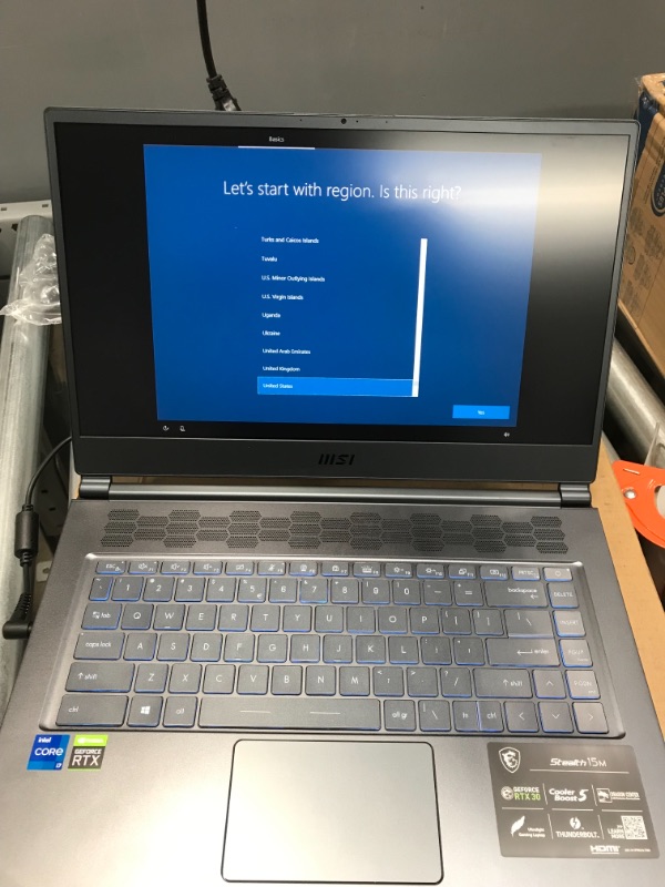 Photo 1 of MSI Stealth 15M Gaming Laptop: 15.6" 144Hz FHD 1080p Display, Intel Core i7-11375H, NVIDIA GeForce RTX 3060, 16GB ram, 512GB SSD, Thunderbolt 4, WiFi 6, Win10, Carbon Gray (A11UEK-009)
