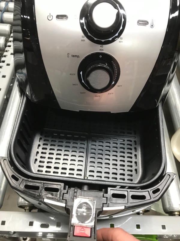 Photo 3 of Secura Air Fryer XL 5.3 Quart 1700-Watt Electric Hot Air Fryers Oven Oil Free Nonstick Cooker w/Recipes for Frying, Roasting, Grilling, Baking (Silver)
