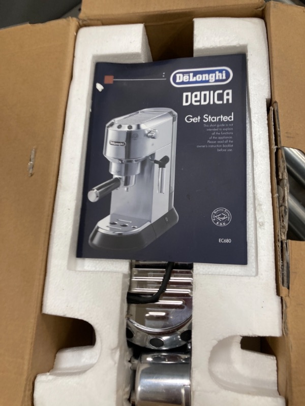 Photo 1 of De'Longhi Dedica 5-Bar Pump Espresso Machine, Black
