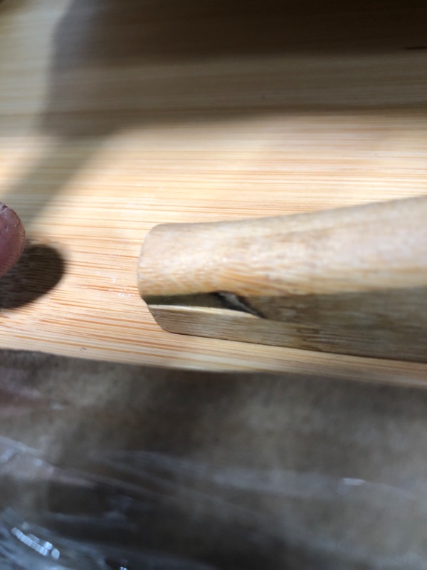 Photo 3 of (SCRATCH DAMAGES; DAMAGED BOTTOM) 
Bamboo Foldable Breakfast Serving Bed Tray w' Tilting Top Drawer