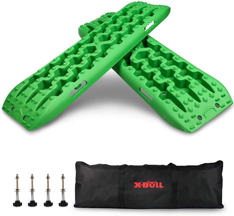 Photo 1 of (MISSING 4 POLE-LIKE COMPONENTS) 
X-BULL New Recovery Traction Tracks Sand Mud Snow Track Tire Ladder 4WD (Green,3gen)
