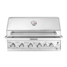 Photo 1 of 4-Burner Built-in Propane Gas Island Grill Head in Stainless Steel with Searing Main Burner and Rotisserie Burner
AS IS MINOR DAMAGE 