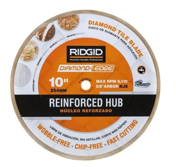 Photo 1 of 10 in. Reinforced Hub Tile Diamond Blade
