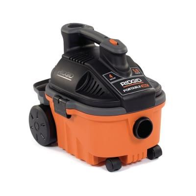 Photo 1 of 4 Gallon 5.0-Peak HP Portable Wet/Dry Shop Vacuum