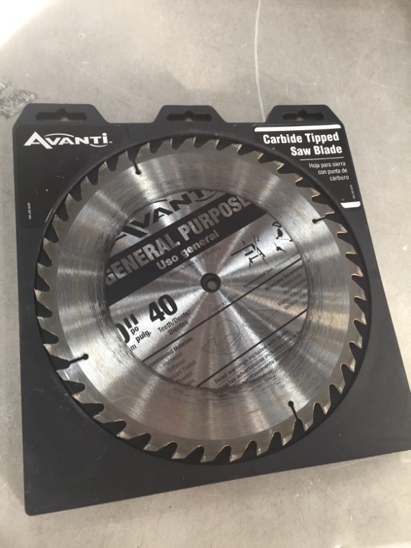 Photo 2 of 10 in. x 40-Tooth General Purpose Circular Saw Blade
