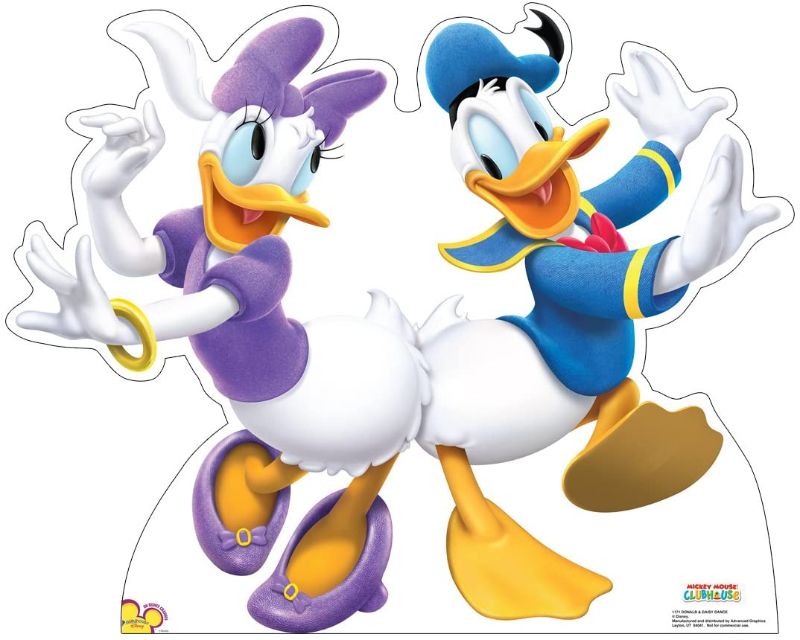 Photo 1 of Cardboard People Donald Duck & Daisy Duck Life Size Cardboard Cutout Standup - Disney's Mickey Mouse Clubhouse
