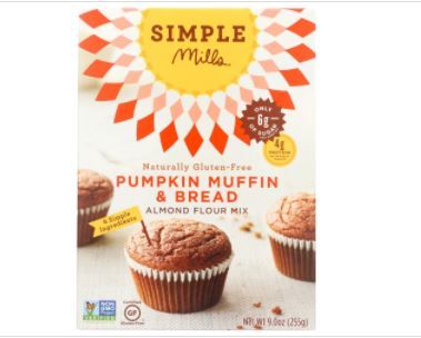 Photo 1 of Simple Mills Pumpkin Muffin and Bread Baking Mix, 9 Oz, 9 BOXES INCLUDED
