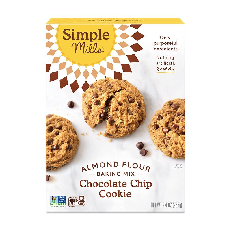 Photo 2 of (3 pack) Simple Mills Toasted Pecan Crunchy Cookies, 5.5 Oz.
____
(3 pack) Simple Mills Almond Flour Chocolate Chip Cookie Mix, 9.4 Oz

