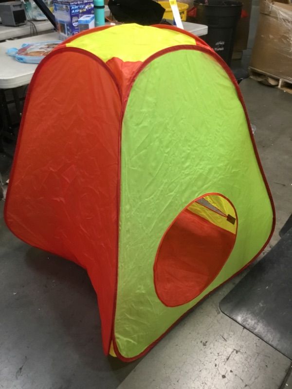 Photo 1 of foldable tent for kids 999E-14
 red, yellow and green