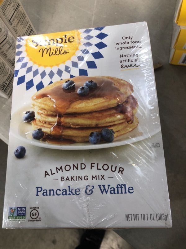 Photo 2 of ** Expires 02/01/2022** Simple Mills Almond Flour Pancake Mix & Waffle Mix, Gluten Free, Made with whole foods, 3 Count, (Packaging May Vary)

