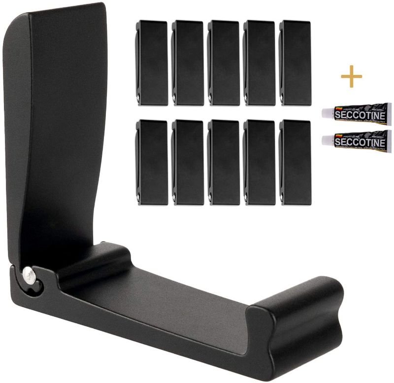 Photo 1 of 10 Pcs Folding Coat Hooks Black Hardware