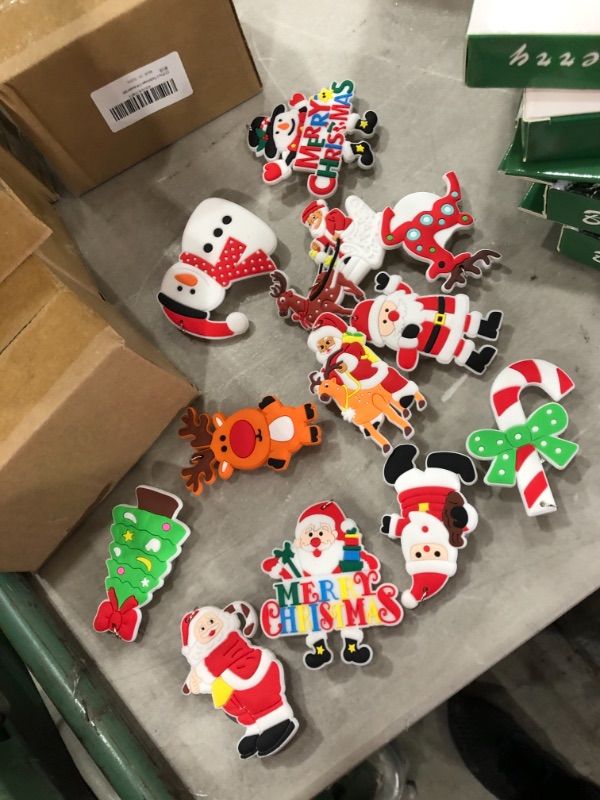Photo 1 of 12 Pcs Christmas Ornaments Set,Cute Xmas Hanging Ornaments Luminous with LED Light Hanging Cord ,Ornaments for Christmas Tree Decorations, Hanging Charms Holiday Decorations
