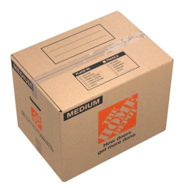 Photo 1 of 21 in. L x 15 in. W x 16 in. D Medium Moving Box with Handles (25-Pack)
