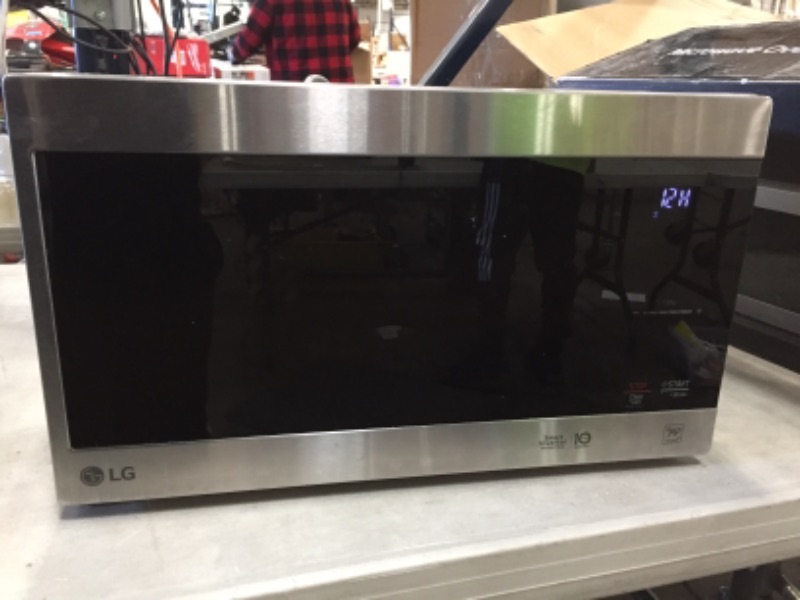 Photo 2 of NeoChef 0.9 cu. ft. Countertop Microwave in Stainless Steel with Smart Inverter
