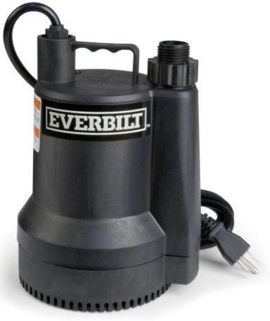 Photo 1 of 1/6 HP Plastic Submersible Utility Pump
