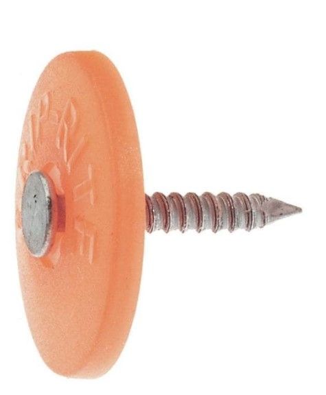 Photo 1 of #12 x 7/8 in. Steel Round Plastic Cap Roofing Nails (1 lb.-Pack)
