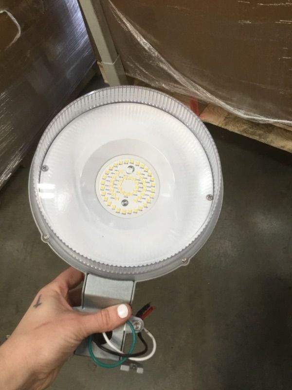 Photo 1 of Halo Outdoor ALB 250-Watt 4000 Lumens Integrated LED Grey Basic Area Light
model: ALB4A40GY