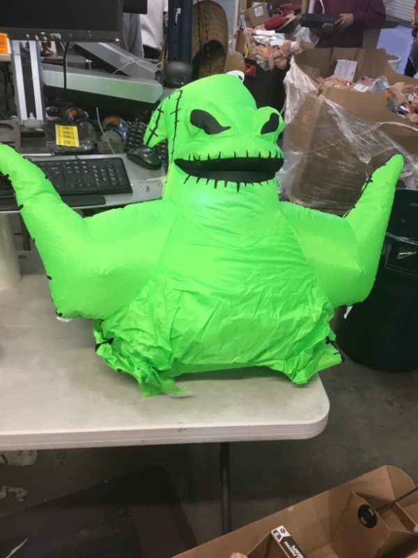 Photo 2 of 4 Ft. Hanging Oogie Boogie Airblown Disney Halloween Inflatable
