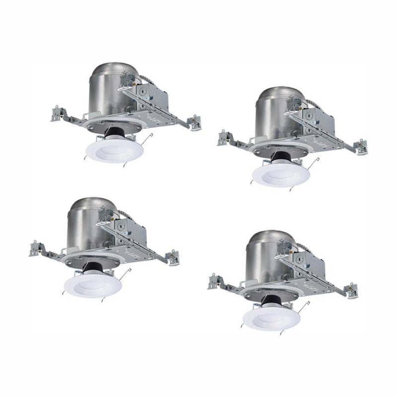 Photo 4 of USED Halo LT 6 in. New Construction IC Housing and Dimmable White Integrated LED Recessed Ceiling Light Retrofit Kit (4-Pack)
**USED CONDITION, OPENED**
