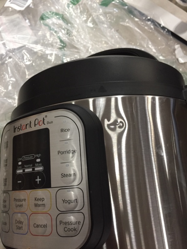 Photo 5 of NOT FUNCTION, Instant Pot Duo Plus 6 Quart 9-in-1 Electric Pressure Cooker, Slow Cooker, Rice Cooker, Steamer, Sauté, Yogurt Maker, Warmer & Sterilizer, 15 One-Touch Programs,Stainless Steel/Black
**DOES NOT POWER ON OR WORK**
