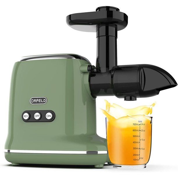 Photo 1 of ORFELD Masticating Juicer for Fruits & Vegetable Cold Press Juicer with 95% Juice Yield Purest Juice, Easy Cleaning & Quiet Motor Masticating (Green)
**OPENED**