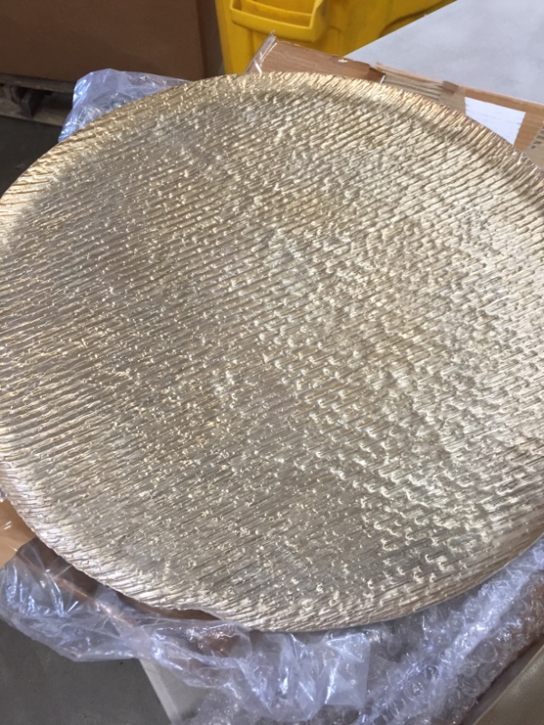 Photo 1 of 2 Round Platter Serving Trays 20" AND 21.6" 
**STOCK PHOTO NOT FOUND, OPENED**
