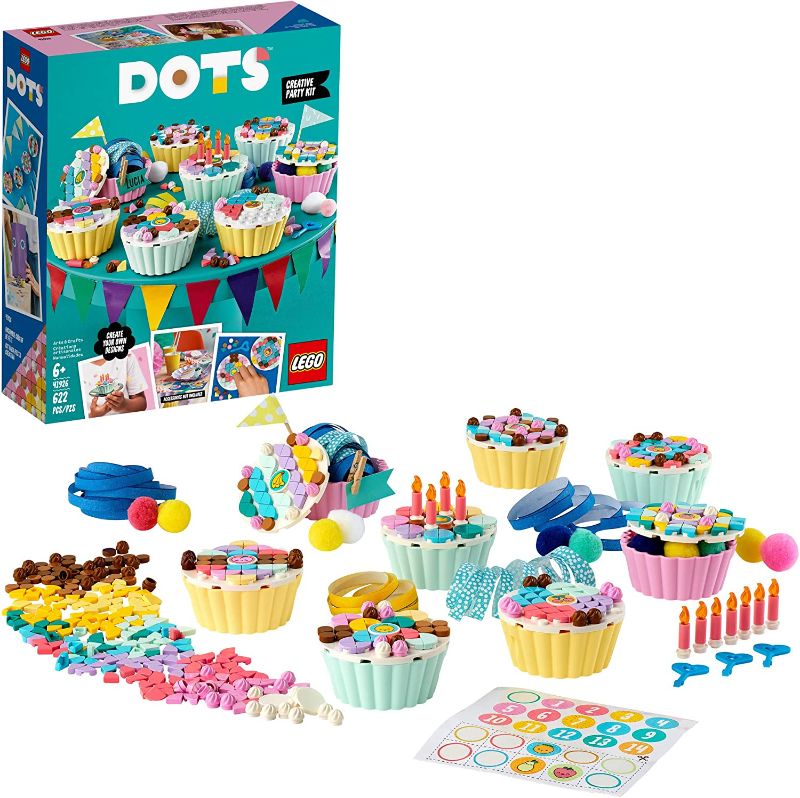 Photo 1 of LEGO DOTS Creative Party Kit 41926 DIY Craft Decorations Kit; Makes a Perfect Play Activity for Kids, New 2021 (622 Pieces)
