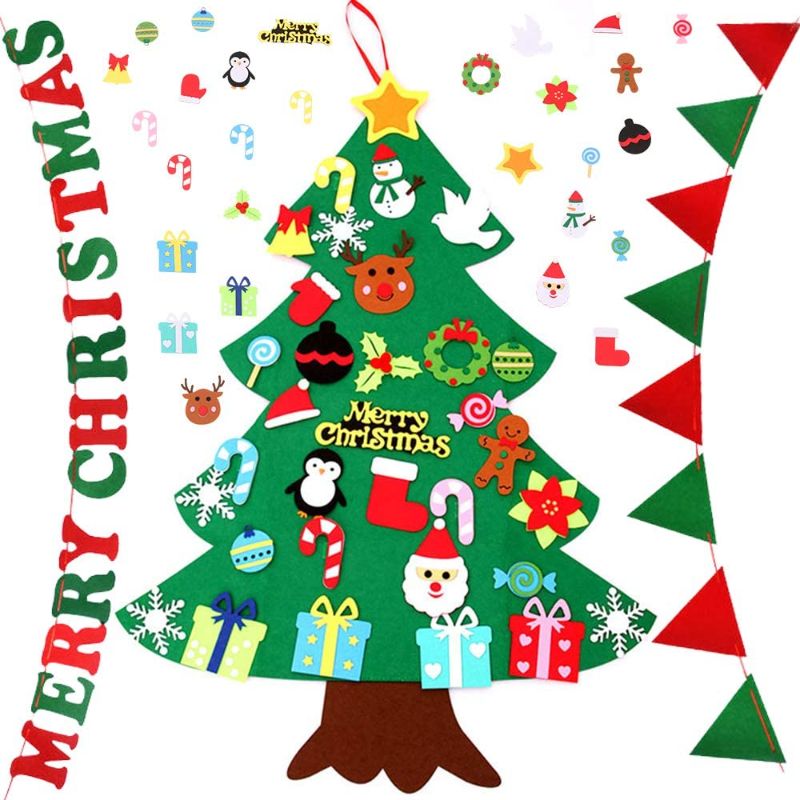 Photo 1 of **2 BAGS OF- huaao DIY Felt Christmas Tree 33pcs 