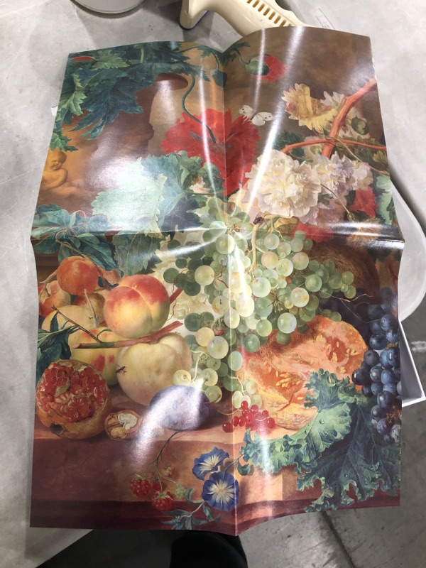 Photo 2 of Huysum Jan Van Still Life with Flowers and Fruits 1 Wooden Jigsaw Puzzle 1000 Piece