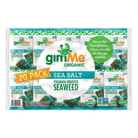 Photo 1 of **BEST BY 6/22/2021** GimMe Organic Premium Roasted Seaweed Sea Salt
